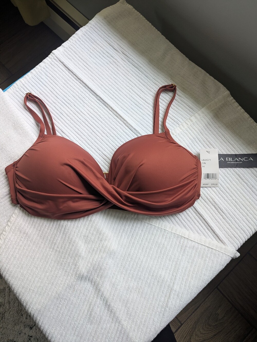 La Blanca 3-Piece Bikini Set in Cinnamon color - Picture 2 of 12